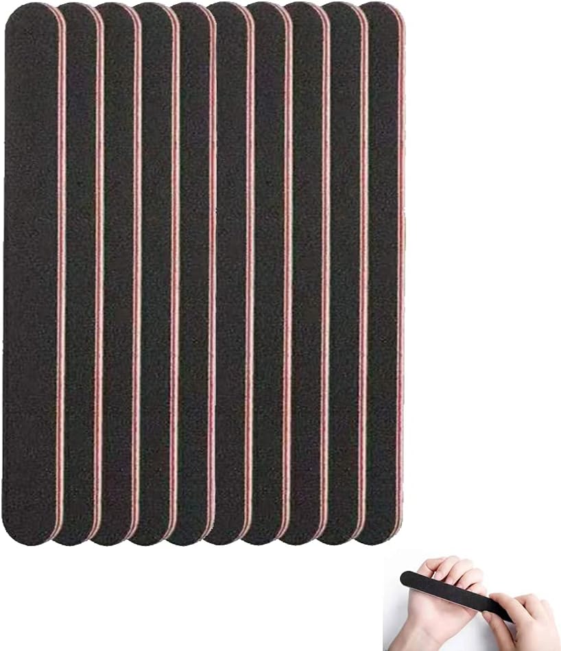 Nagelvijlen, 10 Stuks Nagelvijlsels, Professionele Dubbelzijdige Nagelvijlen, 100/180 Nagelvijl, voor Nagelverzorging, Styling