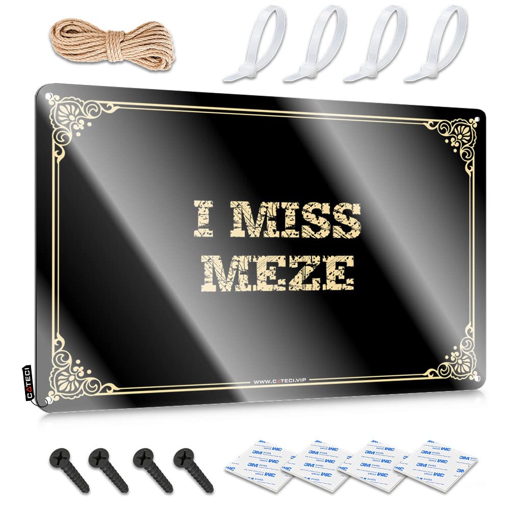 Mwfkkaddb Boys Colour Things For Room I Miss Meze Tin Sign Funny Kitchen Signs Signs For Man Cave(30X40cm)
