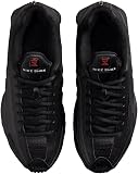 Nike Shox R4 CW2626-003 Chaussures pour Enfant Noir/Cramoisi Brillant/Noir, Noir/Rouge Cramoisi Brillant, 38 EU - 3
