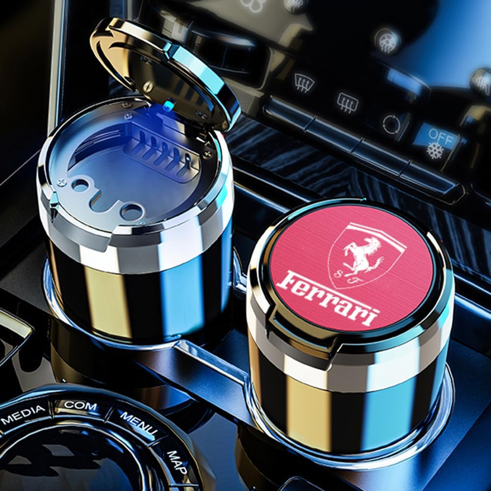 Car Ashtrays for Ferrari Enzo Ferrari 2002 2003 2004, Fly Ash Proof Creative Design Multifunctional Car Ashtray,A