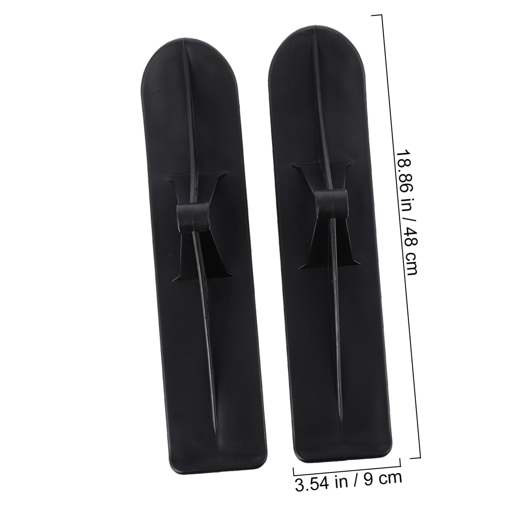 Hemobllo Kit de Scooter de Ski 125 Roues en PP pour Garçon et Filles | 1 Paire, Noir, Compatible Balance Trottinette, Installation Facile, Résistance aux Basses Températures