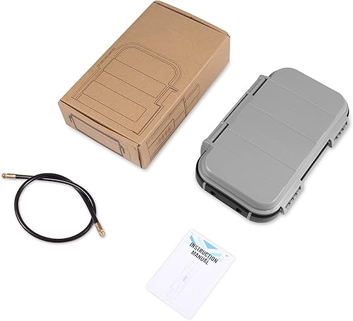 Miniatura 8 de LOFICOPER Caja de seguridad portátil, combinación de 4 dígitos, caja de seguridad de viaje impermeable, pequeña caja fuerte de playa con cadena