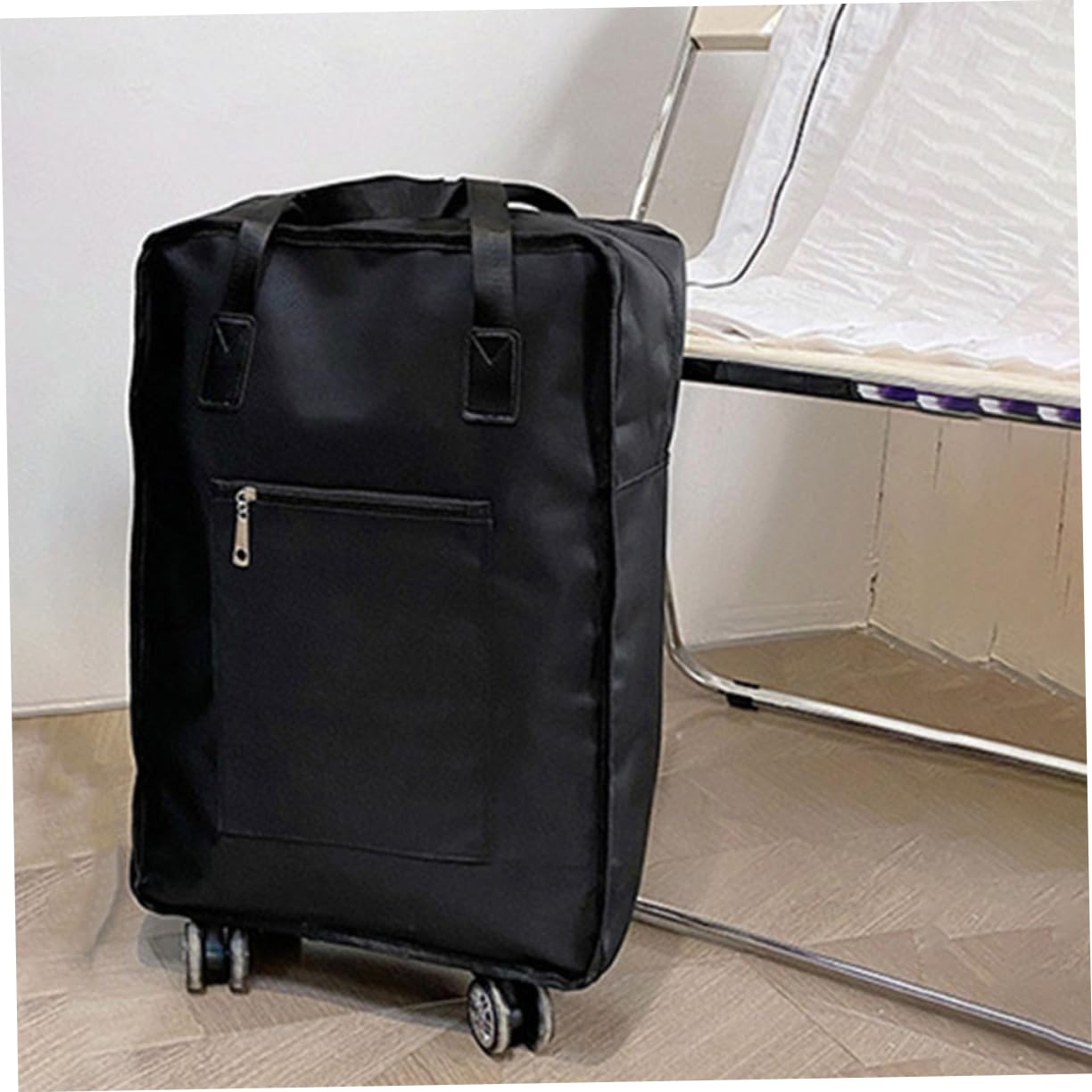 Borsa da Viaggio Pieghevole Grande Capacità Oxford Nera