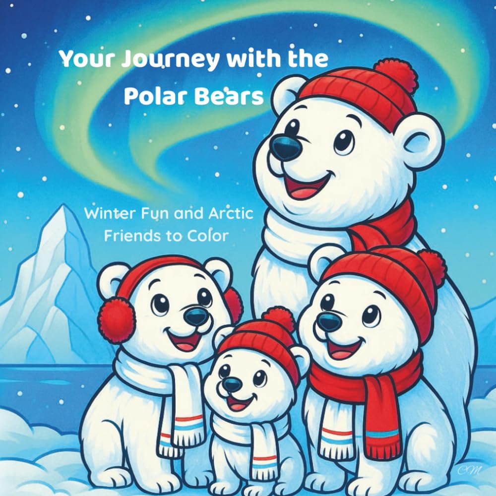 Your Journey with the Polar Bears: Winter Fun and Arctic Friends to Color