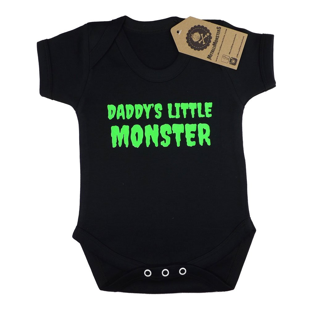 Metallimonsters 'Daddys Little Monster' vest (6-12 months)