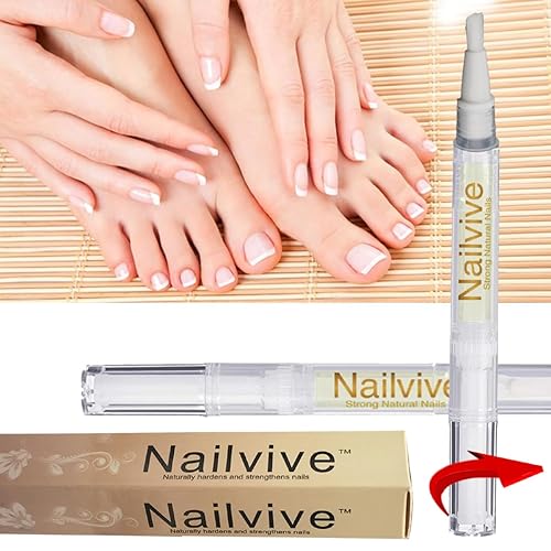 NAILVIVE - Suero de uñas potentes proteínas de seda mágicas, fórmula natural probada que fortalece las uñas al instante evita que se rompan los