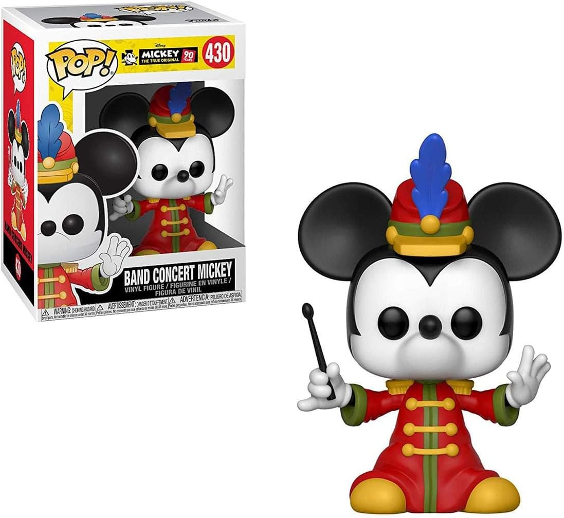 Funko Pop! Disney: Mickey's 90th - Band Concert Mickey Toy, Multicolor