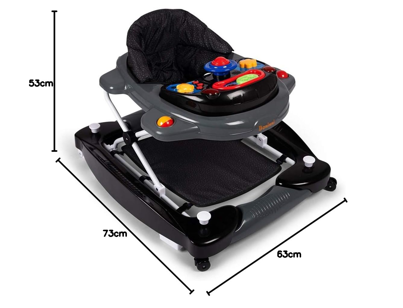 Baninni Girello Classic 2 in 1 Black Dot