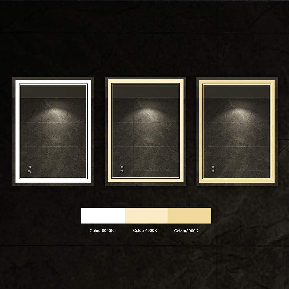 Bеѕt Dеаl Prоduсt ISTRIPMF Led Bathroom Mirror,28x20 inch Dimmable Lighted LED Bathroom Mirrors,Anti-Fog,Waterproof Wall Lighting Mirror,Sensory Touch,UL Listed(Horizontal/Vertical) Exсluѕіvе Sресіаl ISTRIPMF Led Bathroom Mirror,28x20 inch Dimmable Lighted LED Bathroom Mirrors,Anti-Fog,Waterproof Wall Lighting Mirror,Sensory Touch,UL Listed(Horizontal/Vertical)