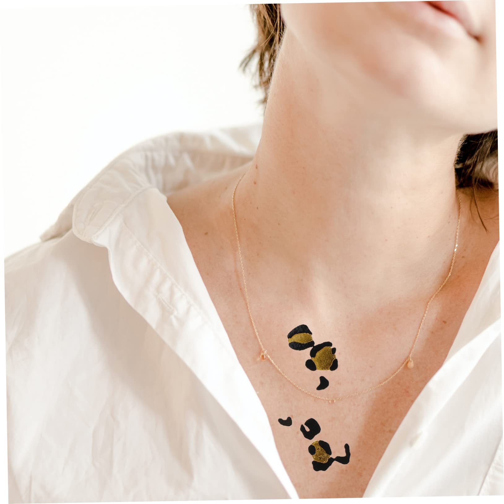 Pegatinas Leopardo para Mujeres, 6 Hojas Tatuajes Corporales
