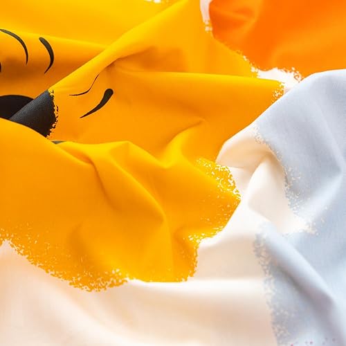 Miniatura 4 de SUSYBAO Juego de 2 fundas de almohada 100% algodón tamaño Queen con estampado de flores naranjas, cierre de sobre, fundas de almohada botánicas