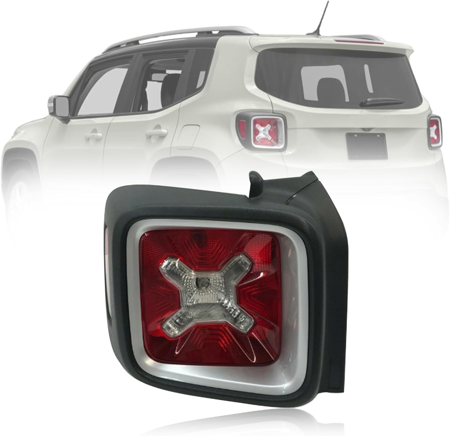 Right LED Tail Light for Jeep Renegade 2014 2015 2016 2017 2018 51953119 51953120 Black
