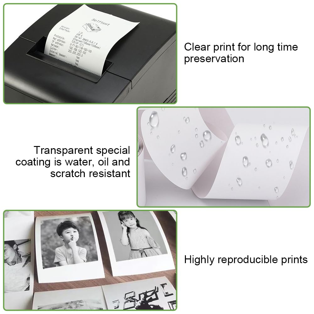 Instant camera voor kinderen, navuldrukpapier, Hikkon thermisch printpapier, fotodruk, HD-print voor de meeste instant kindercamera's, alleen papier (paars, oranje, groen