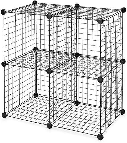 Free Shipping Offer GEORGE&DANIS Cube Storage Organizer Wire Shelves, 4 Cubes, Black Free Shipping Offer GEORGE&DANIS Cube Storage Organizer Wire Shelves, 4 Cubes, Black