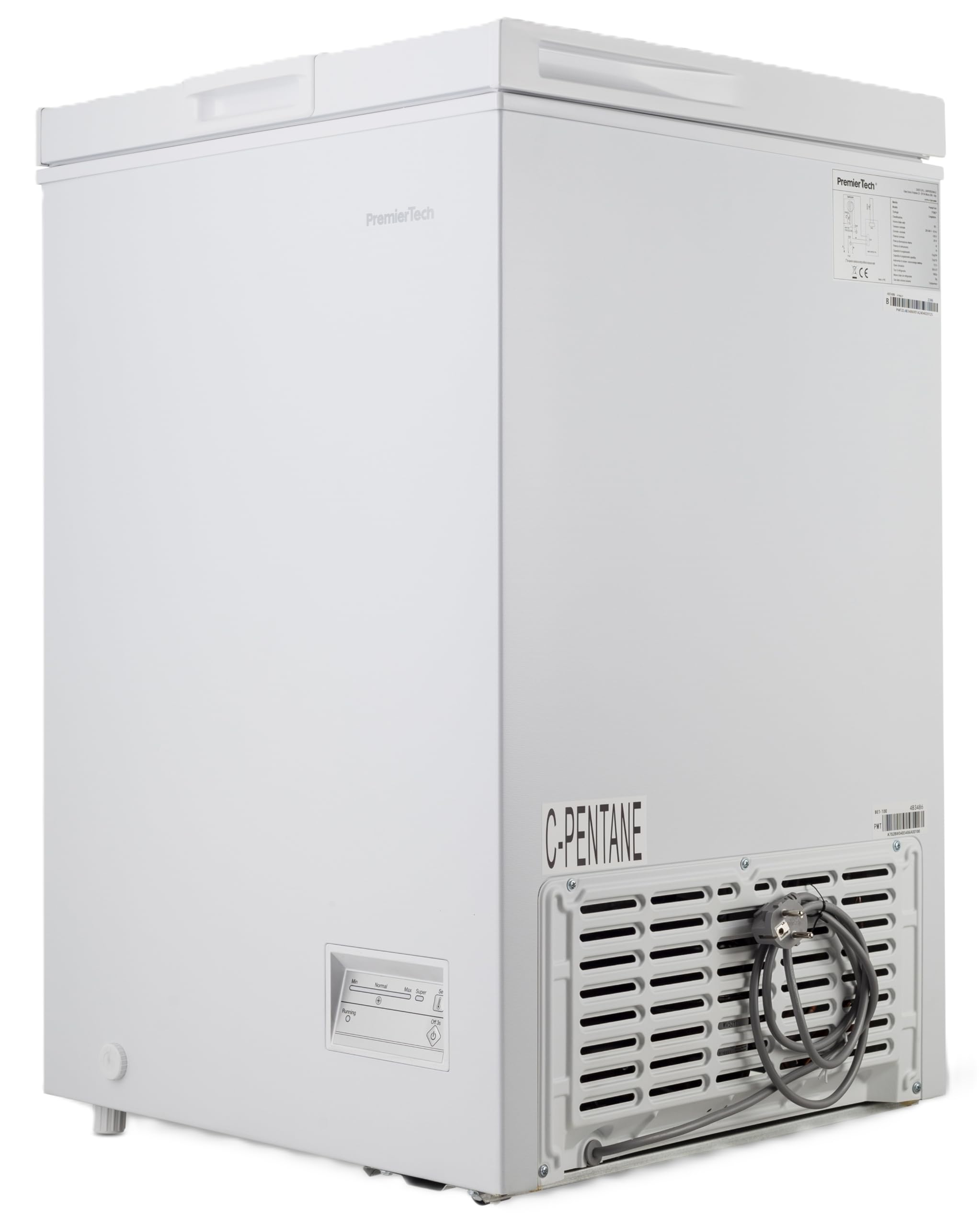 Congelatore a Pozzetto, Pozzo, 98 Litri, Classe Energetica E, Controllo Digitale, Silenzioso, Adatto a Casa Garage Ufficio Hotel Ho.Re.Ca, PremierTech PT98CP
