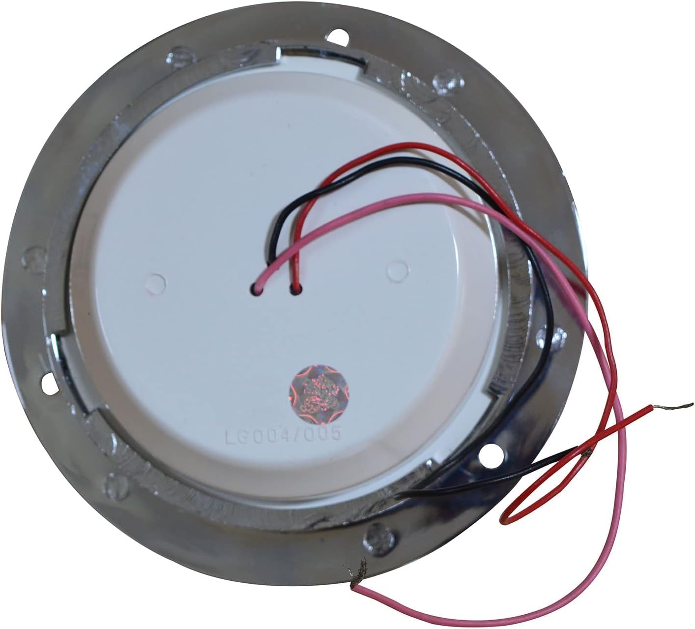 Rotondo 4" LED Rosso Coda Stop Lampada Luce per Trattori Carrelli Trailers Plastica Telaio (2 Pezzi 12000105T