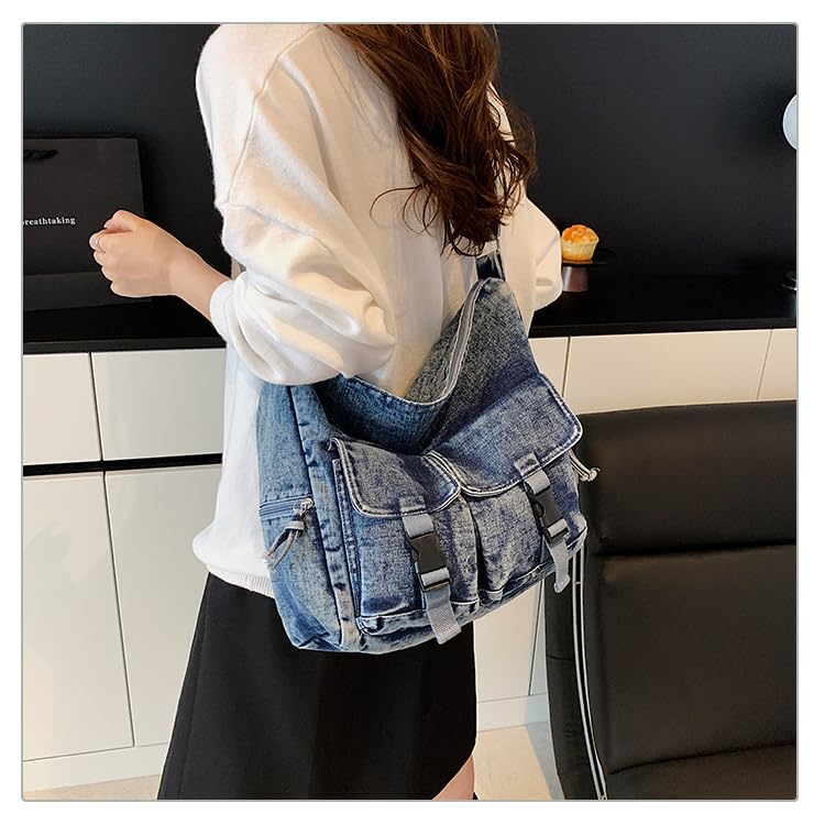 Bolso Tote Denim para Mujer con Correa Ajustable miniatura 2