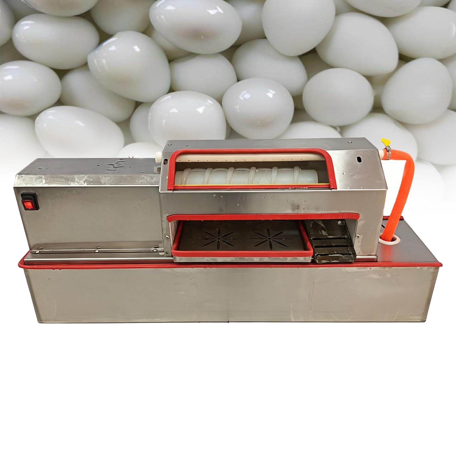 GSHSHOU Automatic Egg Peeler Machine 1500H Commercial Stainless Sheller