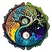 Aeekdook Yinyang Tree of Life Wooden Jigsaw Puzzle - Puzzles for Adults with Unique Jigsaw Pieces, Challenging Wooden Puzzle Games for Family - 14.9 * 12.6inï¼Œ300 Pieces