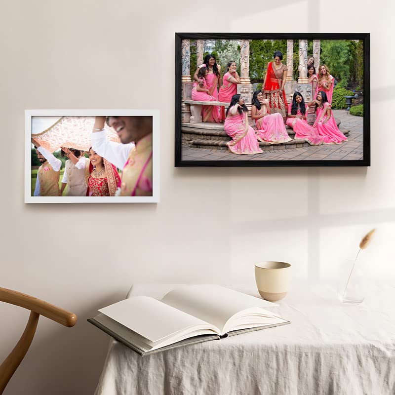 Image of Ritwika's Customised Photo Frame With Your Picture | Personalised Gift For Anniversary, Birthday, Wedding, Couples | Available in Two Sizes (13.5 inch x 19.5 inch and 13.5 inch x 9.5 inch) and Colours