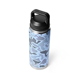 YETI Rambler 26 oz Bottle, Leakproof, Vacuum Insulated, Stainless Steel with Chug Cap, Blue Camo