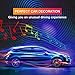 Trongle Luz Interior Coche con APP, Tira LED Iluminación Impermeable 48 LED...