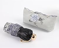 Vista 177 de Honeystore Sombrilla bordada con flor 3D plegable UV con encaje clásico