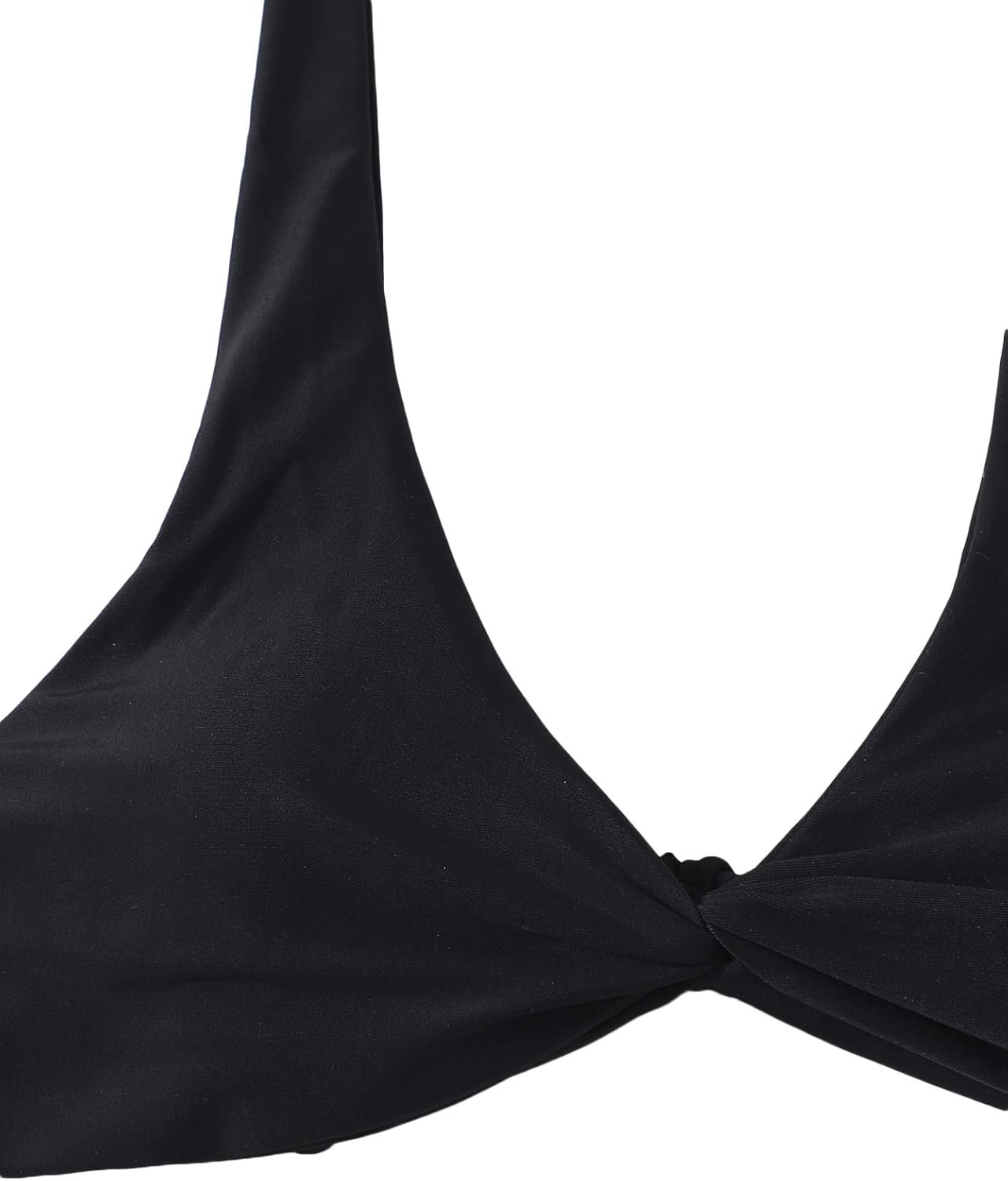 Verdusa Women's Twist Front Bikini Set High Cut Thong Tied Back Two Piece Swimsuit