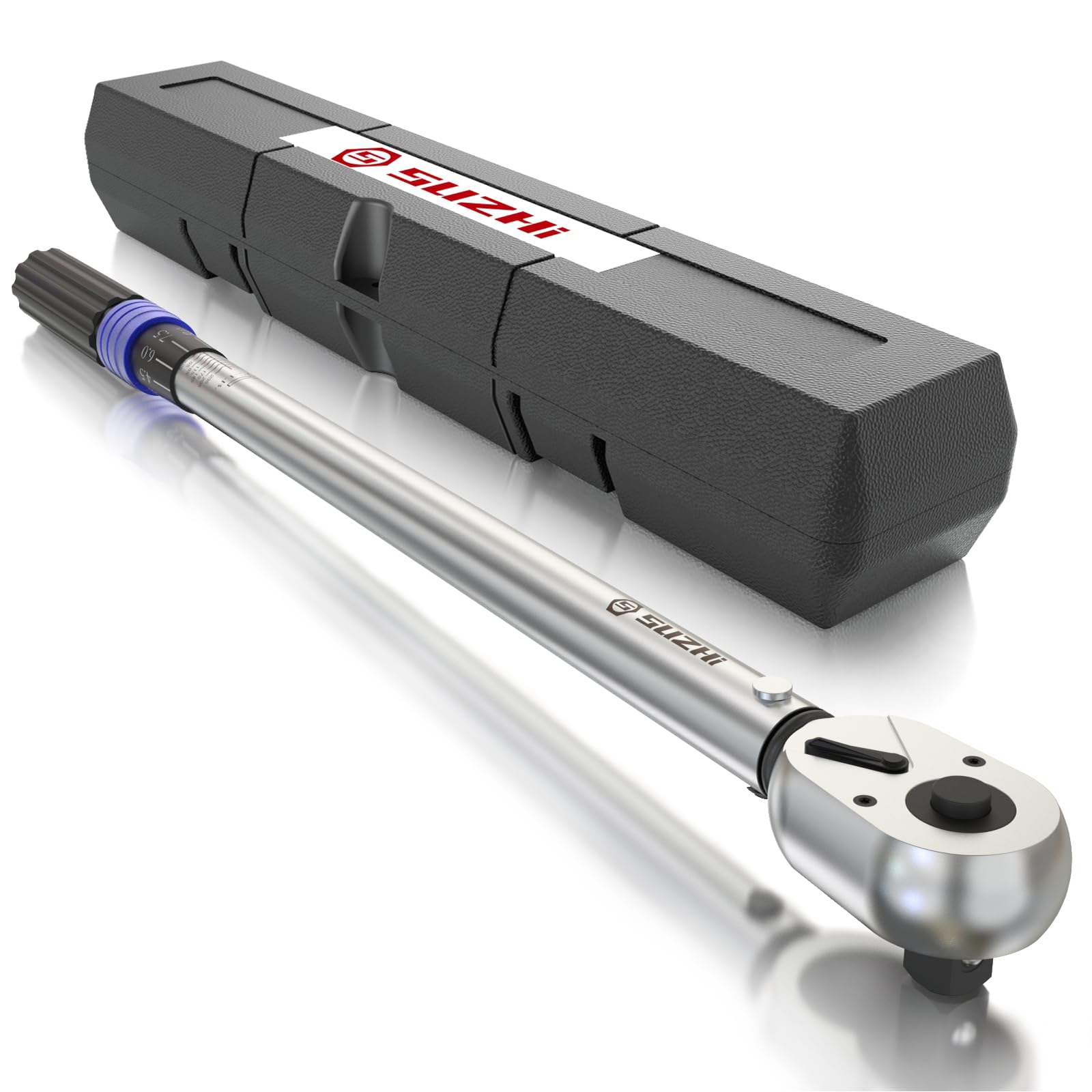 1/2 Inch Torque Wrench 25-250 ft-lb /33.9-339N.M/longer 21.6'' /72 T/Alloy Aluminum/Heavy Duty/Professional/Dual Direction/Cr-Mo/Garage Car/Motorcycle/Spark Plug/Wheel/Oil change