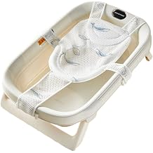 Baby Bath Support Mesh Pad, Newborn Bath Tub Seat Net, Quick-Dry Adjustable Non-Slip Mat Floating Bathtub Seat Cushion for 6-12 Months Infant Whale, No Bathtub
