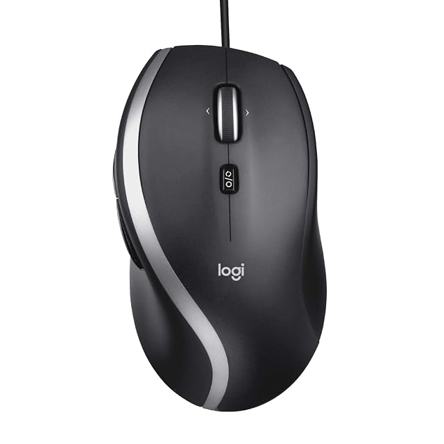 Logitech M500s Advanced Corded Mouse with Advanced Hyper-Fast Scrolling Tilt Customizable Buttons High Precision Tracking with DPI Switch