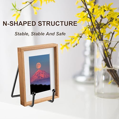 Miniatura 5 de Hoewina Soportes para Platos de Exhibición, Paquete de 3 Soportes para Platos de 4.5 Pulgadas, Soporte de Marco Metálico para Soporte de Libros,