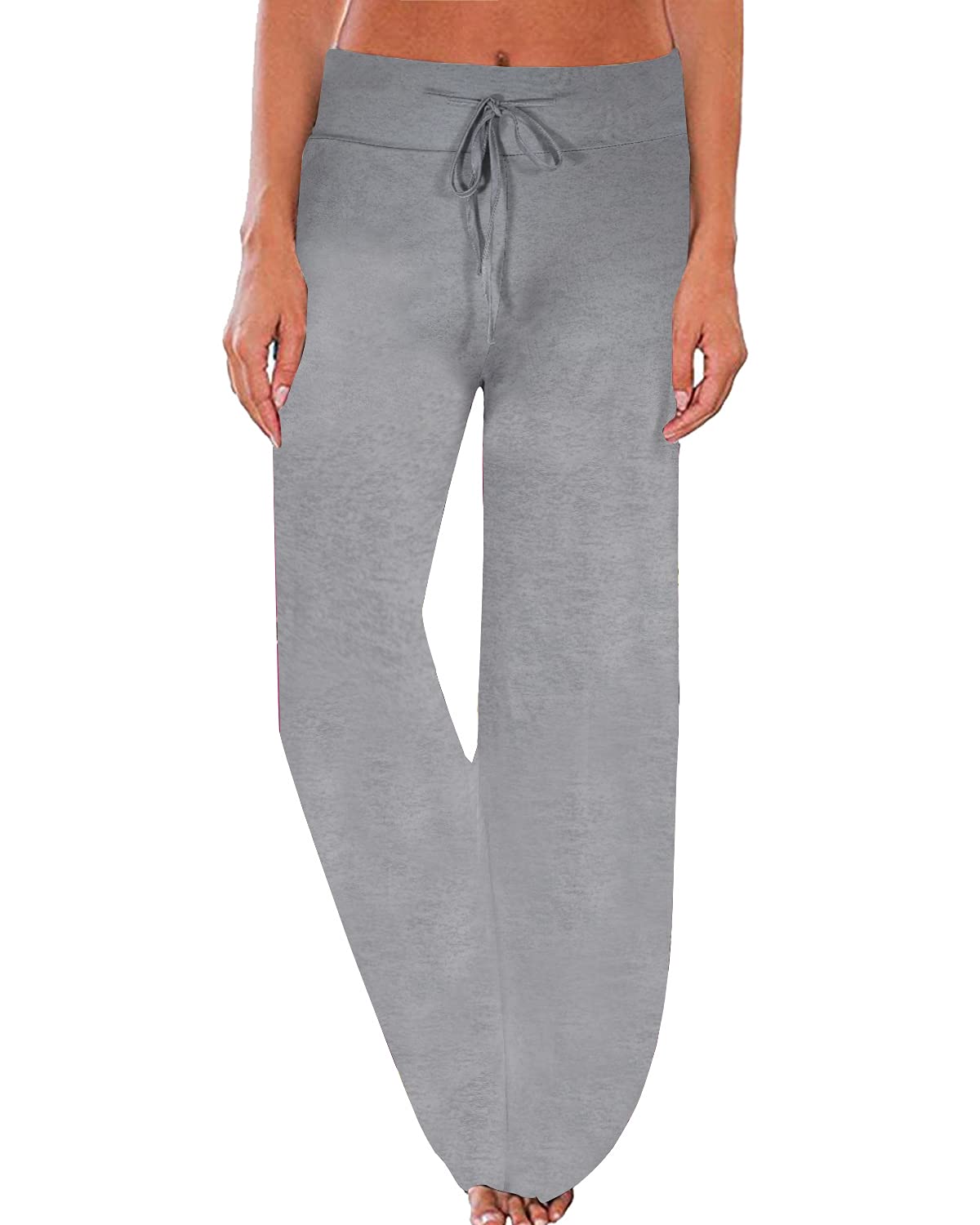 NEWCOSPLAY Women's Comfy Pajama Drawstring Wide Leg Pants