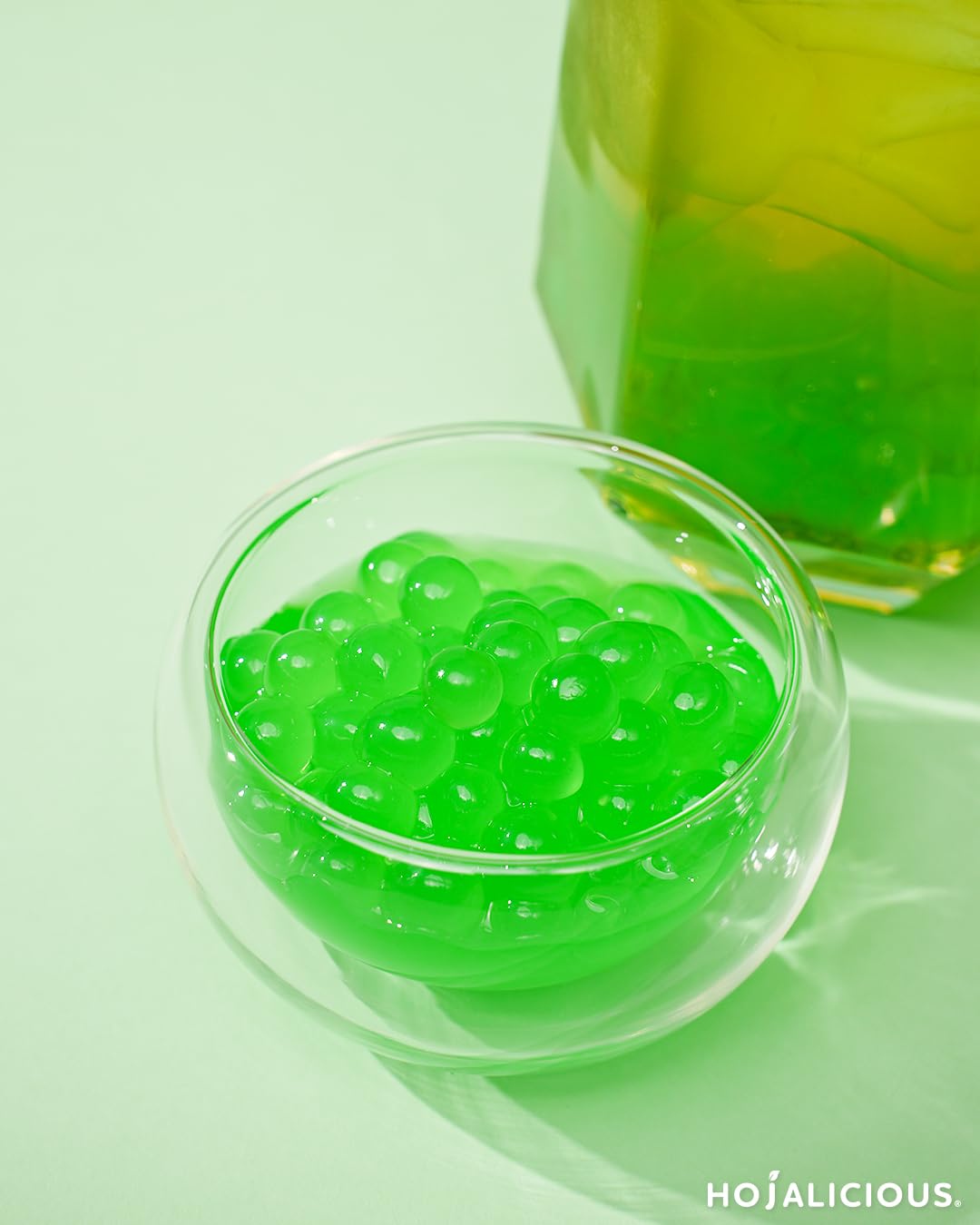 Hojalicious Popping Boba 7.04 lbs Bottle - Ready-to-Use Topping for Bubble Tea, Desserts & Drinks (Kiwi)