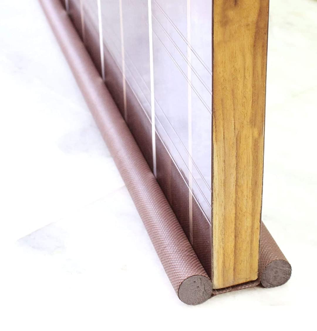 Namaste Door Bottom Sealing Strip Guard for Home | Door Stoppers | Door Seal | Door Closers | Sound-Proof Reduce Noise Energy Saving Weather Stripping | Waterproof - Brown, (39 inch) (Pack of 1) (B0C3DK2L3L) Amazon Price History, Amazon Price Tracker