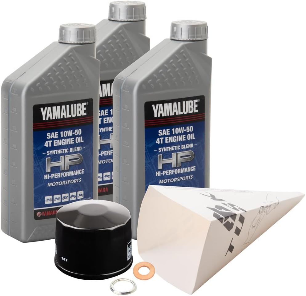 TUSK 4-Stroke Oil Change Kit Yamalube All Purpose 10W-40 Compatible with Yamaha Raptor 660 2001-2005