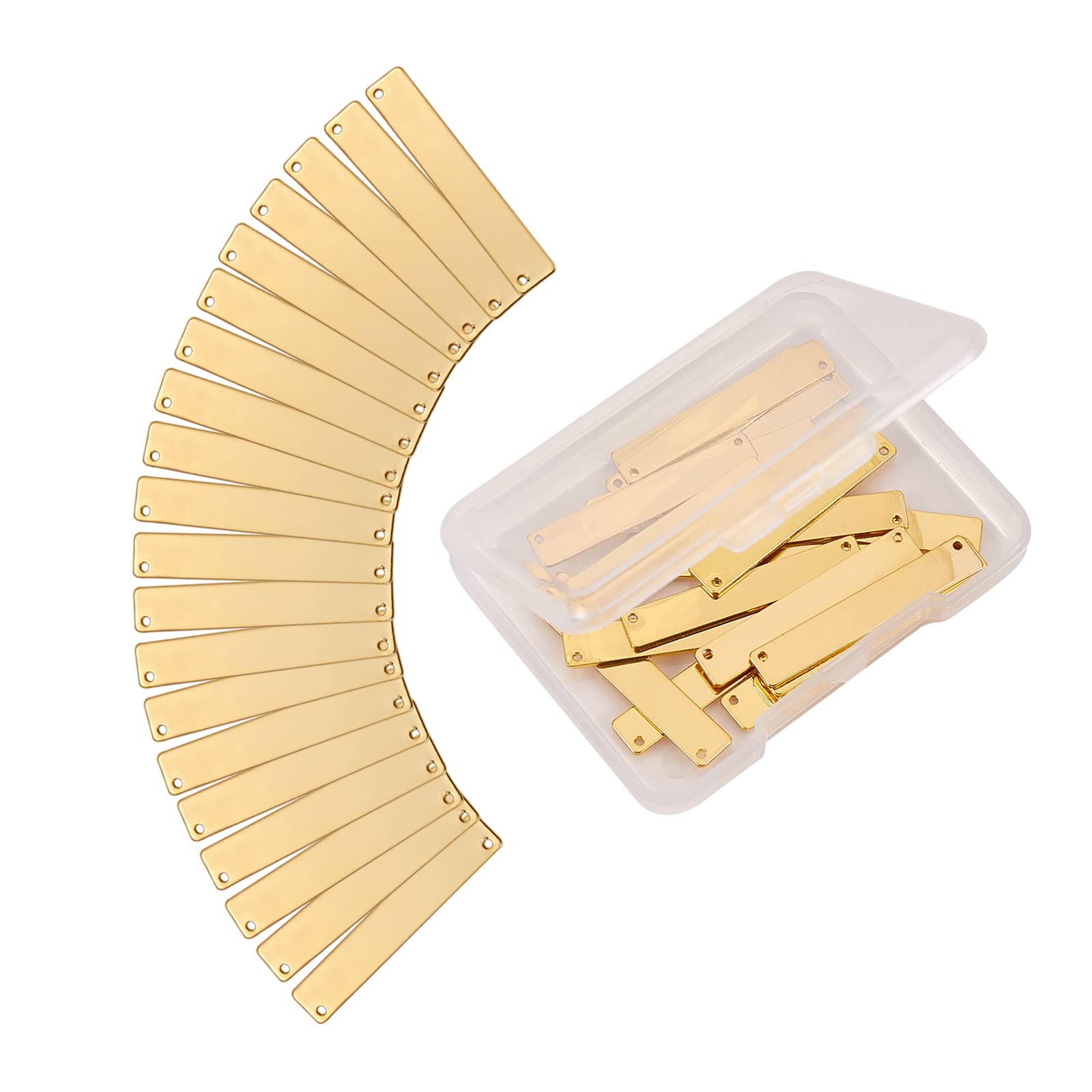 50 Placche Alluminio Per Incisione - 7.5x2.5 Cm Per Targhette, Medagliette E Etichette Fai Da Te - Foto 6