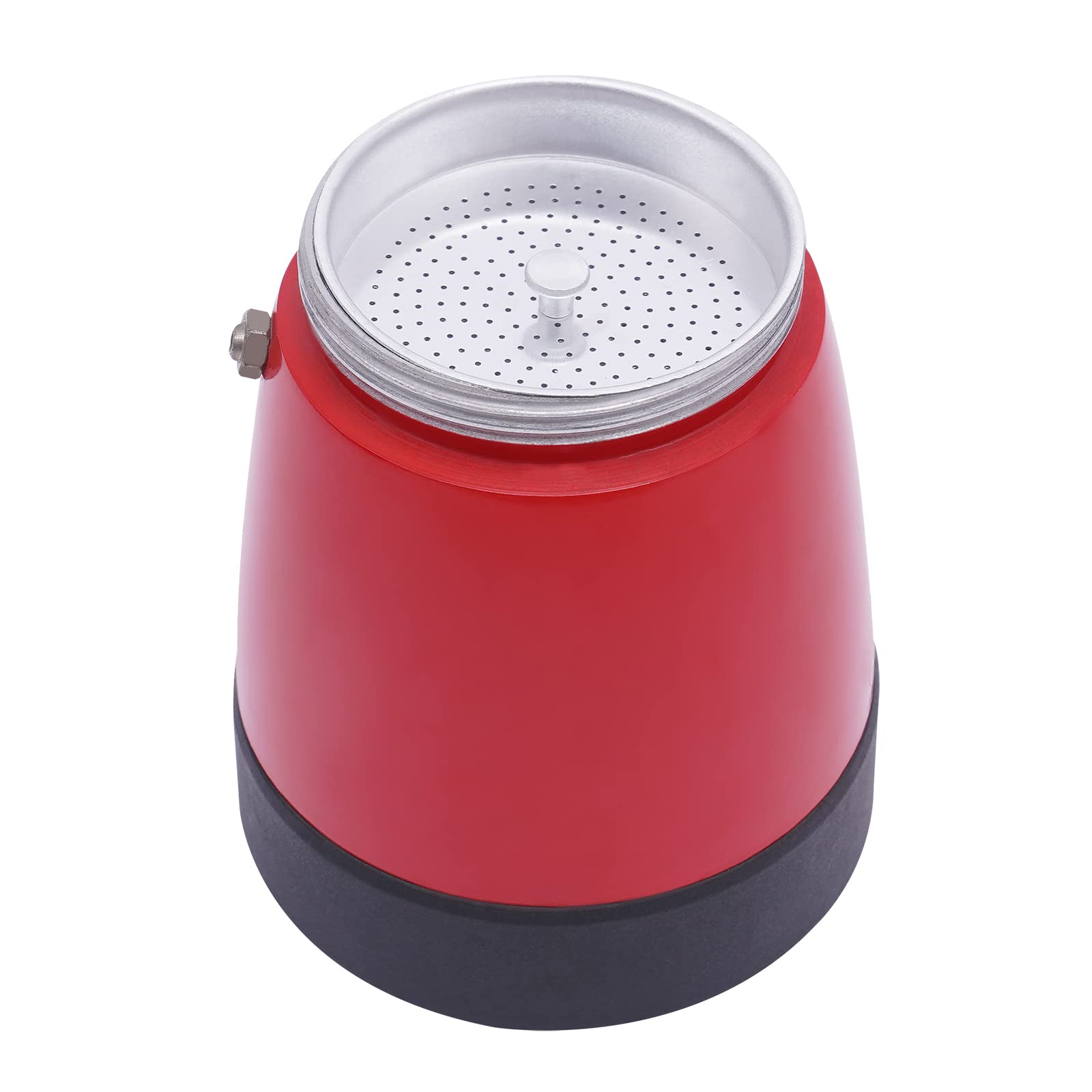 Macchina da caffè espresso, 480 W, 10,2 x 19,5 cm, 1-6 persone, design rimovibile, macchina da caffè elettrica, anti-goccia, per famiglie, uffici, dormitori universitari (rosso)