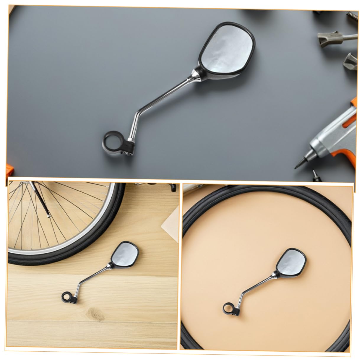 UPKOCH 2paare Fahrradspiegel Für Lenker Fahrradrückspiegel Mit Klarem Robuste Konstruktion Für Mountainbikes Einfache Für Sicht Erweitertes Sichtfeld Für Erhöhte