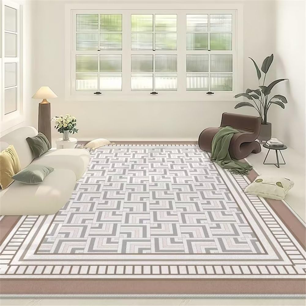 Sol durable et résistant avec cette moquette chambre à carreaux gris