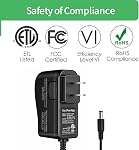 [ETL Certifié] 9V Cord de puissance pour frère P-Touch PT-D210 PTD220 PT-H110 Label Maker, Remplacement pour AD-24/AD-24ES Adaptateur de puissance, 10Ft Câble de chargeur, compatible UL/FCC/RoHS