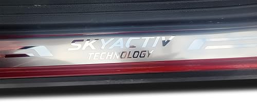 Miniatura 5 de GZBFTDH Protector de rasguños para umbral de puerta de automóvil, para Mazda 3 2015-2022, piezas de accesorios, cubierta de placa protectora de