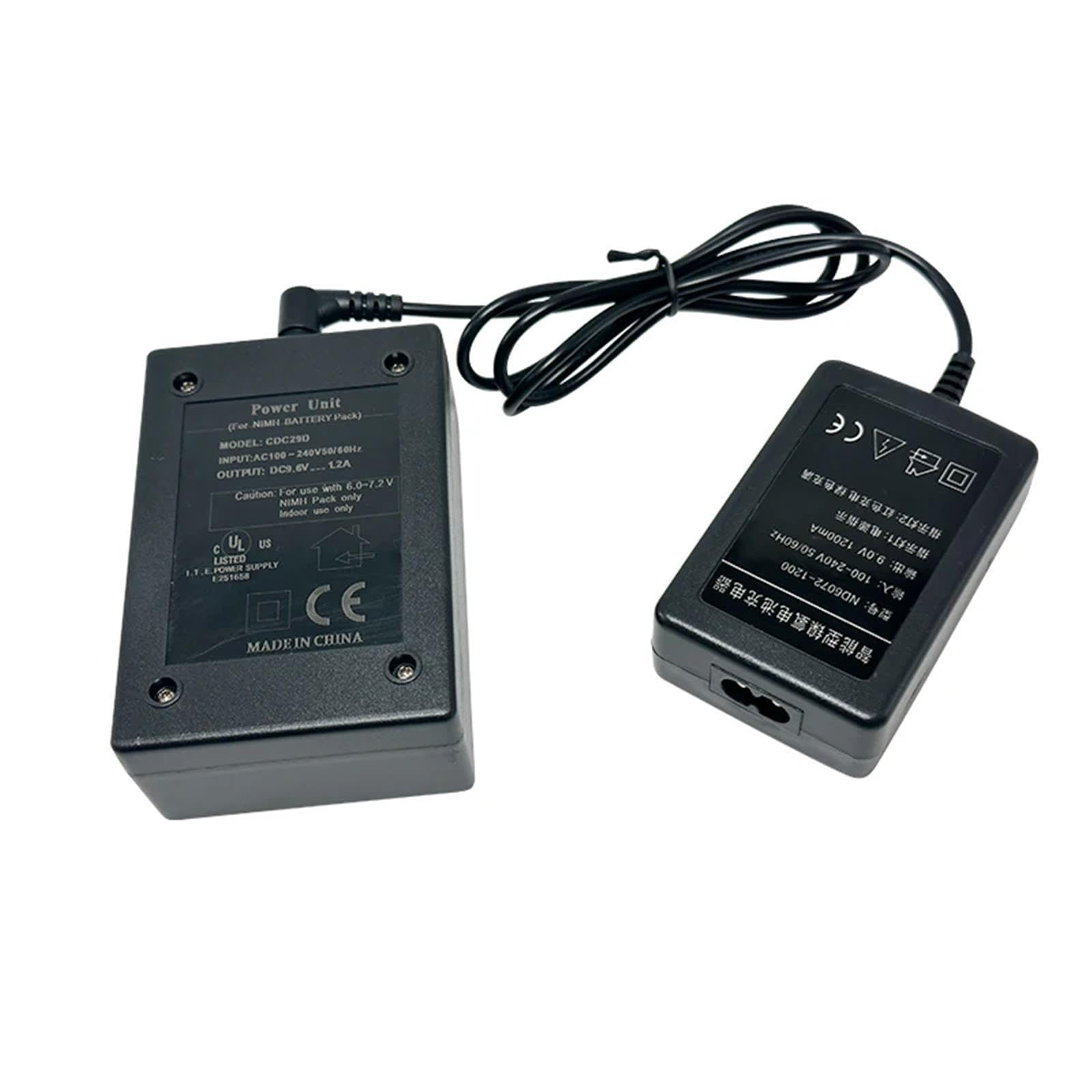 Nuovo Caricabatterie CDC29 for stazioni totali BDC25A BDC25B - e Soluzione di Alimentazione(2 Plug)