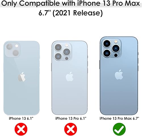 Miniatura 2 de LOHASIC Funda de cuero para iPhone 13 Pro Max, para hombres y mujeres, cubierta de poliuretano de lujo, delgada, flexible, agarre resistente, a