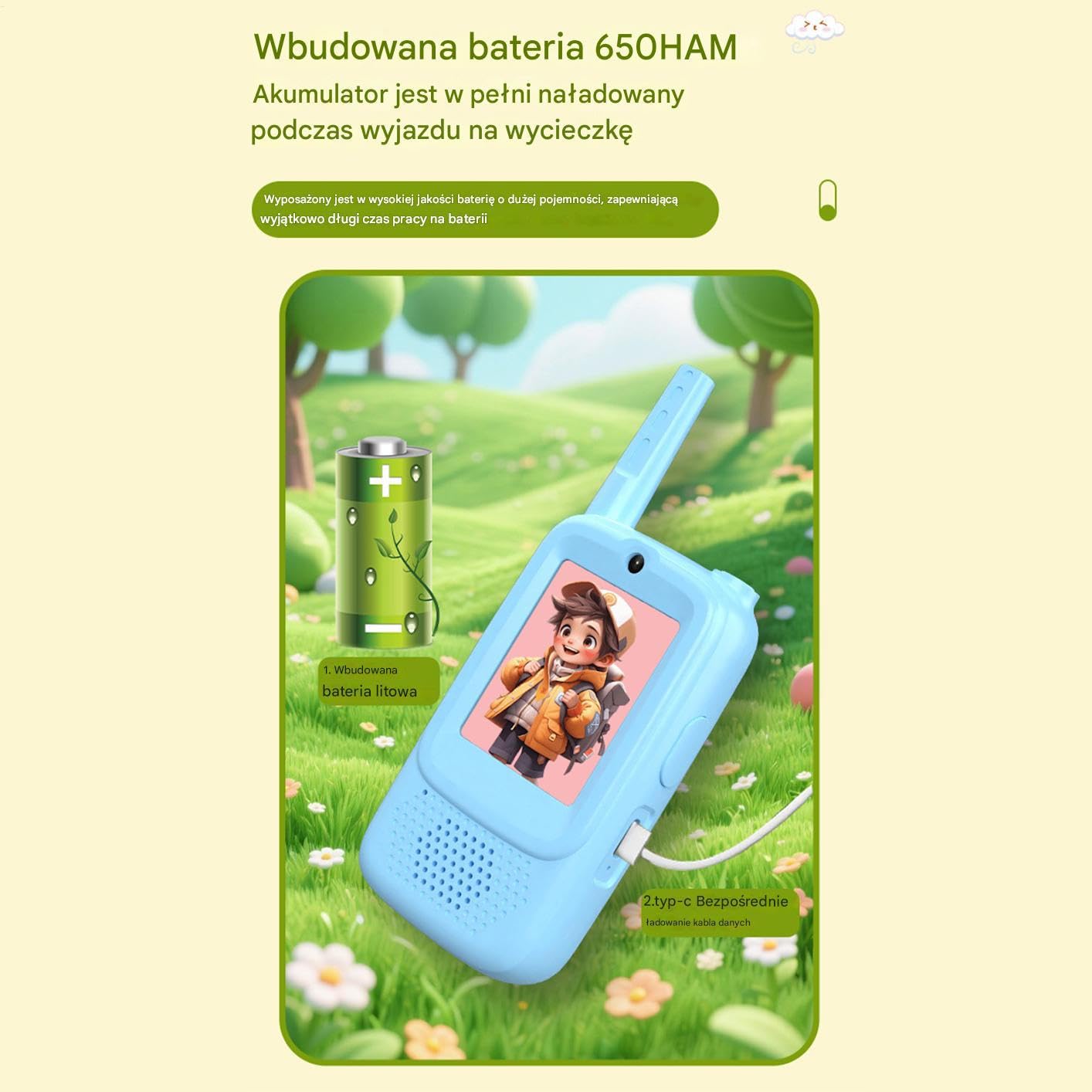 Talkie Walkie dla Dzieci 2 Sztuki Radio Talkie z 4 Zmieniaczami Głosu i
