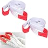 Heavy Duty Lifting Sling Strap 2 Pcs Cargo Lifting Sling 2 m 2000 kg Load Capacity Polyester Webbing Slings Web Lift Slings Cargo Tow Strap Recovery Tow Straps