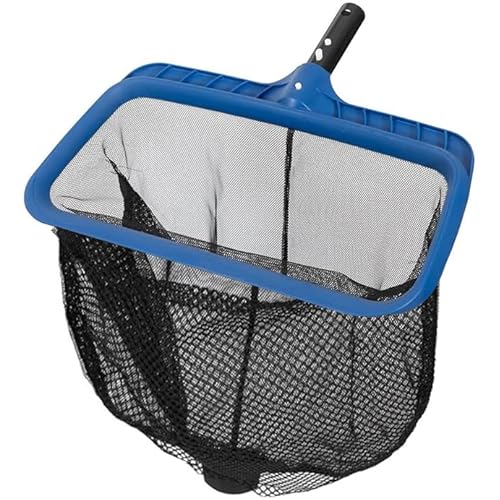 POOLAZA Pool Skimmer Net, Double-Layer Netting bag Swimming Pool Net Skimmer with Sturdy Frame, Larger Capacity Pool Nets for Cleaning Effortlessly, Efficient Pool Leaf Net for Debris Scoopi