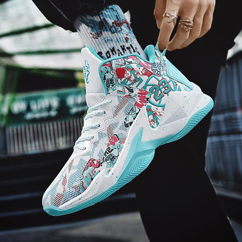 Basketball Shoes for Boys and Kids, Walking Running Shoes Breathable Comfortable Boys Sneakers for Little and Big Kids4