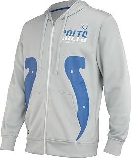 NFL Men's Drill Team Colors Full Zip Performance Fleece Hoodie