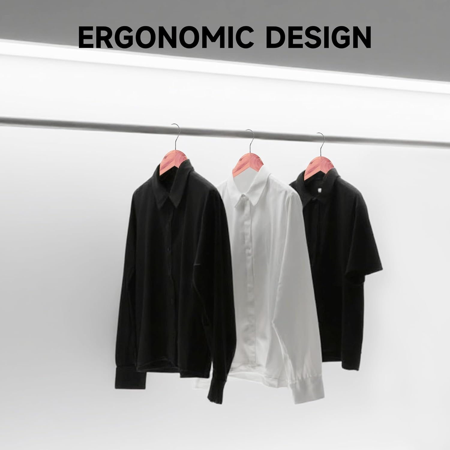 Quality Wooden Clothes Hangers, Solid Wood Suit & Coat Hangers with Pants Bars, Swivel Hook, Shoulder Notches, Heavy Duty Hangers for Shirts, Jackets, Dresses & Trousers(Cedar Wood/108-Pack)